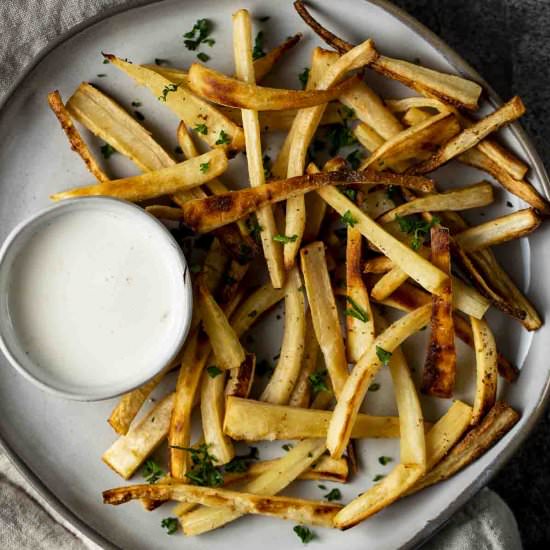 Baked Parsnip Fries