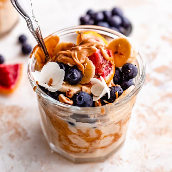 Protein Blueberry Overnight Oats
