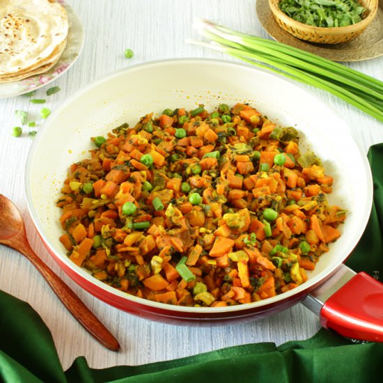 Carrots Peas & Fenugreek Vegetable