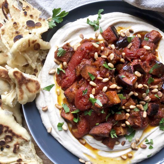 moroccan roasted eggplant & tomato
