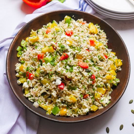Bell Pepper Rice Salad