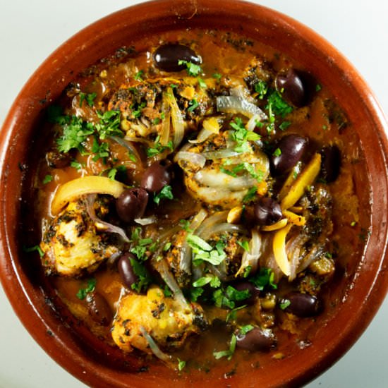 Succulent Chicken charmoula Tagine
