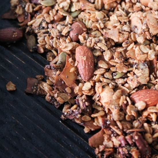 Easy homemade granola.