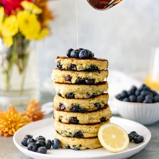 Blueberry Lemon Ricotta Pancakes