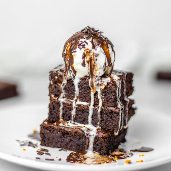 CHOCOLATE ORANGE BROWNIES