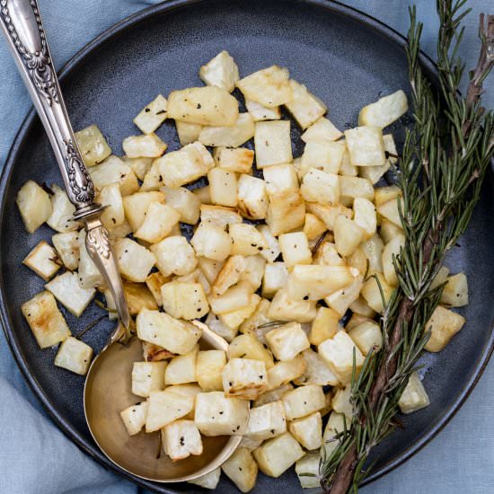Roasted Celeriac with Truffle Oil