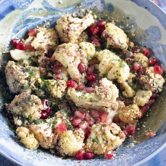Roasted cauliflower salad