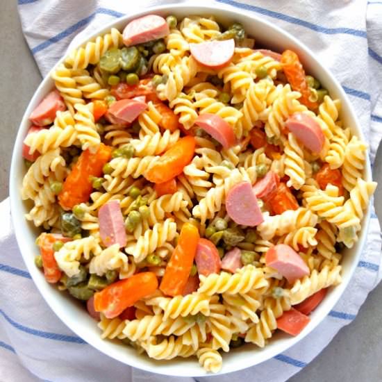 German Pasta Salad (Nudelsalat)