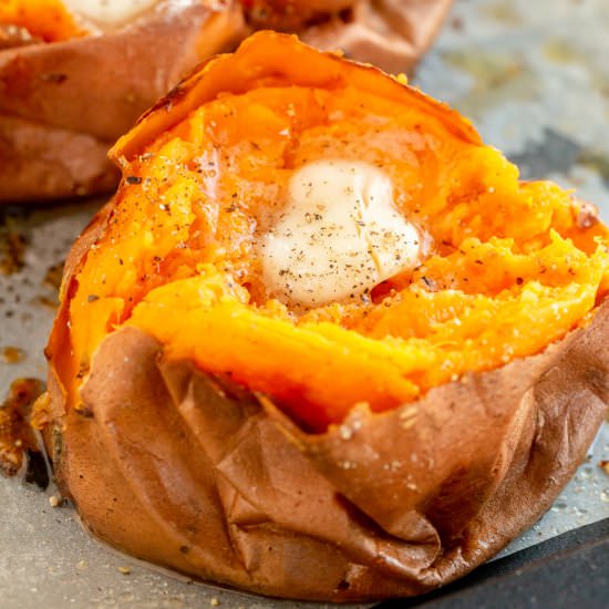 Perfect Baked Sweet Potatoes