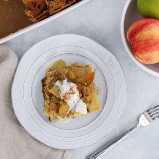 Upside Down Apple French Toast