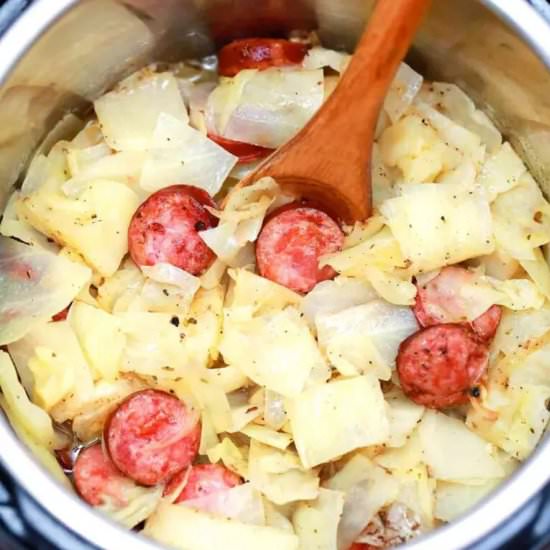 Instant Pot Cabbage and Sausage