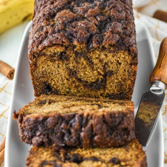Cinnamon Swirl Banana Bread