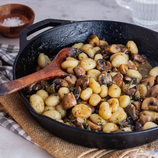 Mushroom Gnocchi with Thyme