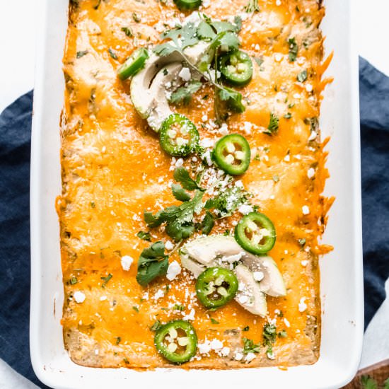 Healthier Chicken Enchiladas