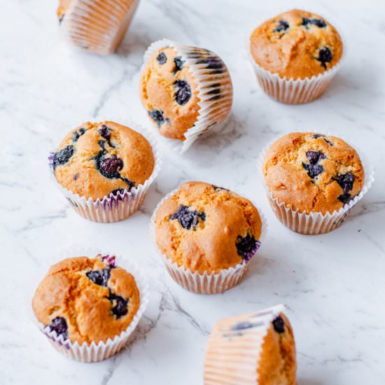 Thermomix Blueberry Muffins