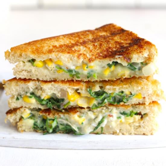 Spinach Corn Sandwich