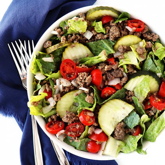 Gluten-Free Hamburger Salad