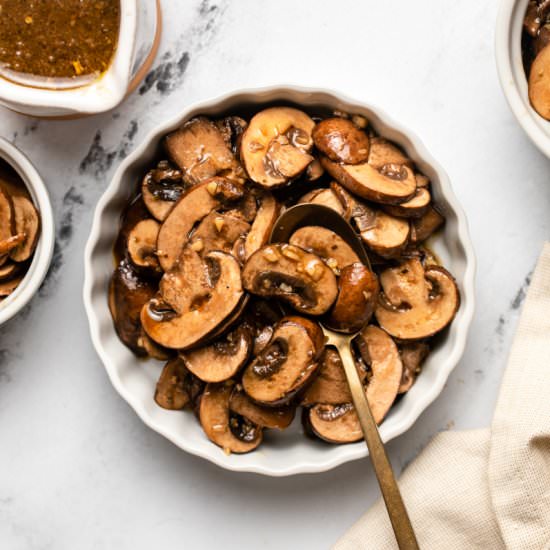 Balsamic Marinated Mushrooms