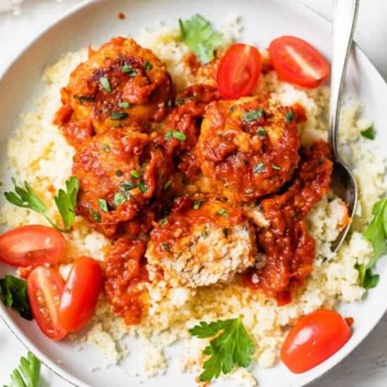 Harissa Chicken Meatballs