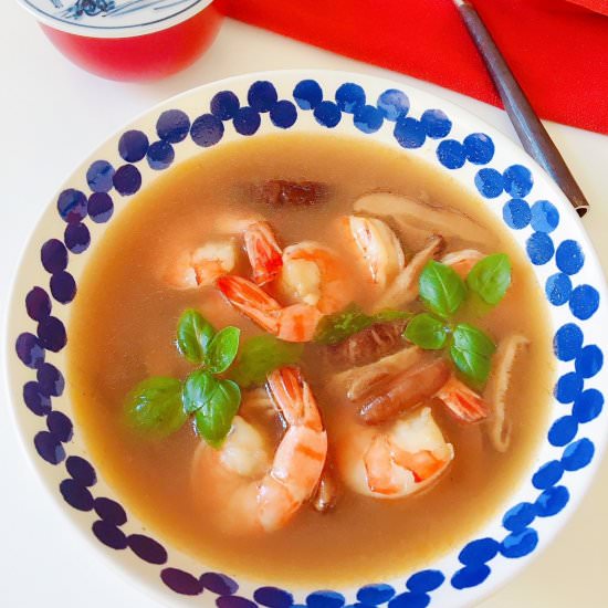 Hot And Sour Thai Shrimp Soup
