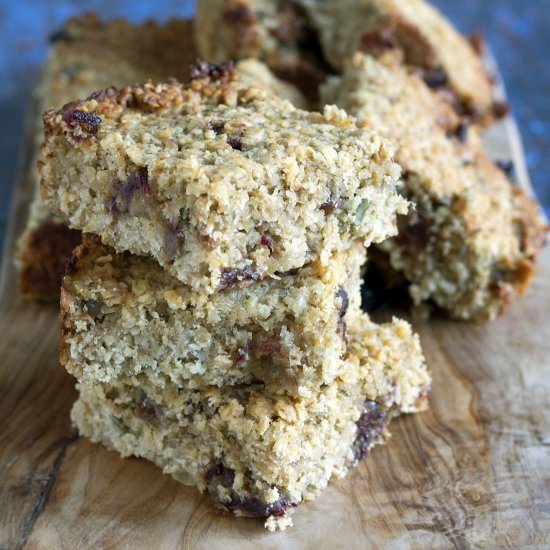 Date and apple flapjacks