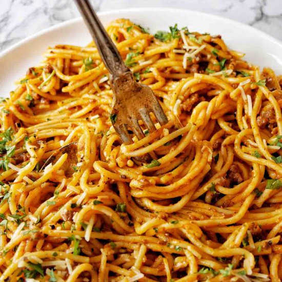 Instant Pot Spaghetti Meat Sauce
