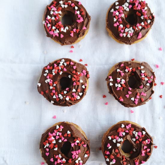 Nutella + Banana Baked Donuts