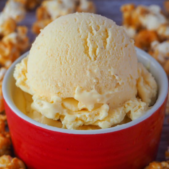 Popcorn ice cream