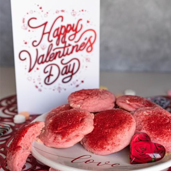 Strawberry and Cream Cookies