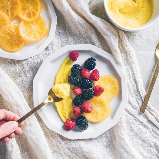 Low Carb Meyer Lemon Curd