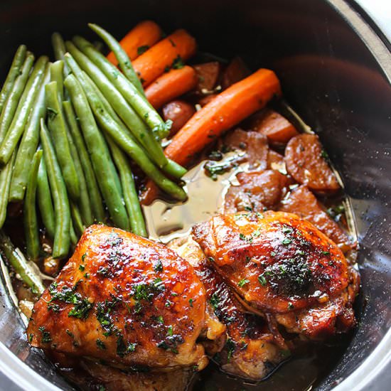 Slow Cooker Honey Garlic Chicken