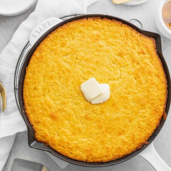 Perfectly Moist Skillet Cornbread