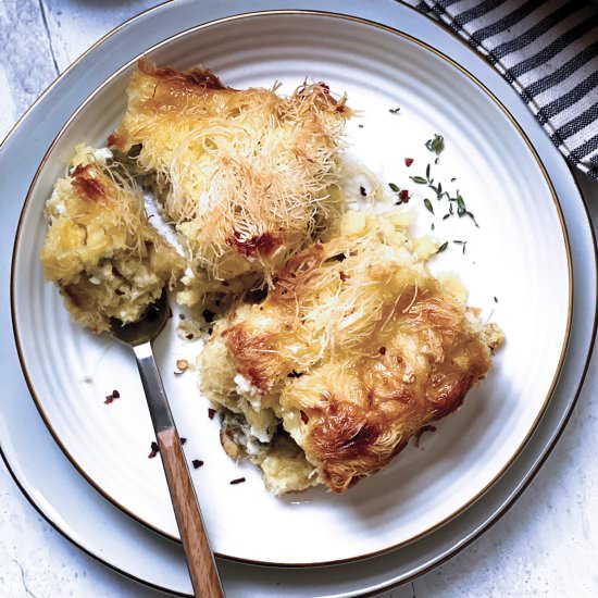 Cheese pie with Kataifi Pastry