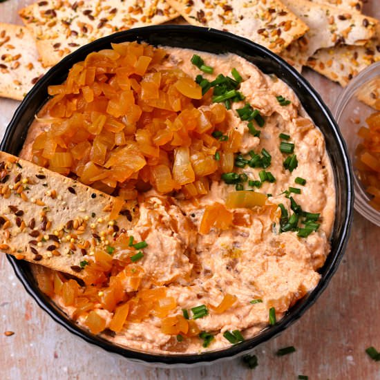 vegan French onion dip