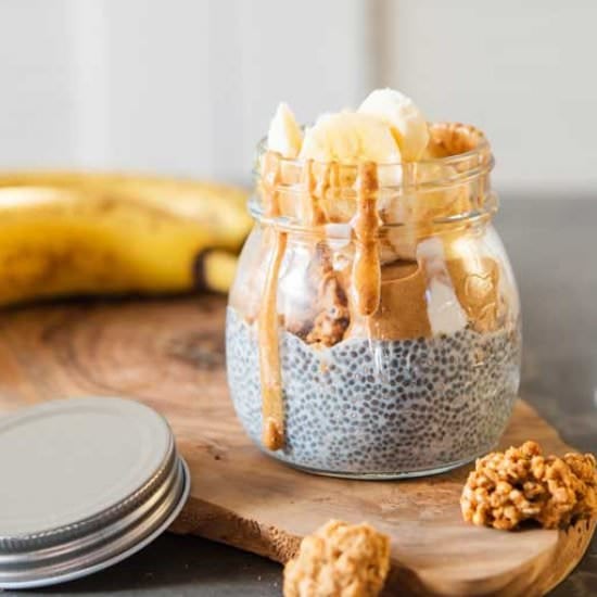Banana Chia Seed Pudding Parfait