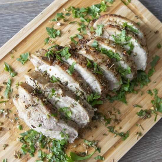 Roasted pork tenderloin