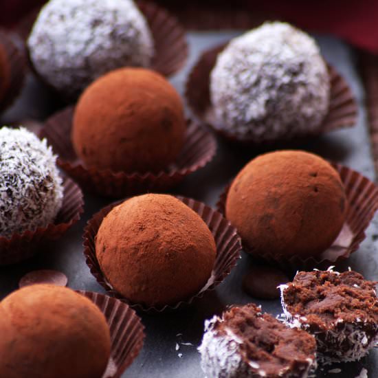 Healthy Chestnut Chocolate Truffles