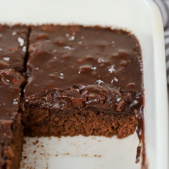Small Chocolate Sheet Cake