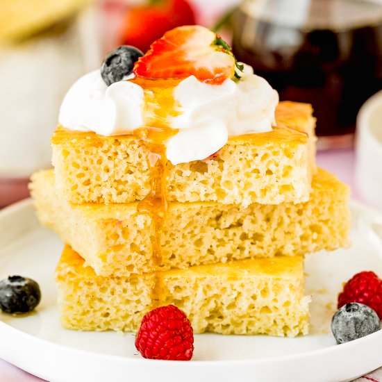 Easy Eggless Sheet-Pan Pancakes