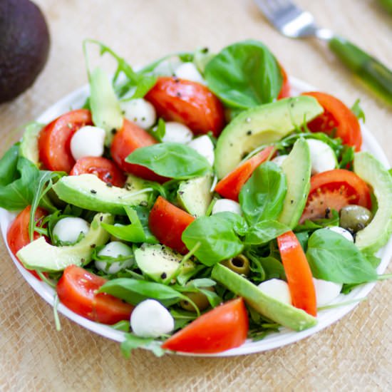 Tomato and avocado salad