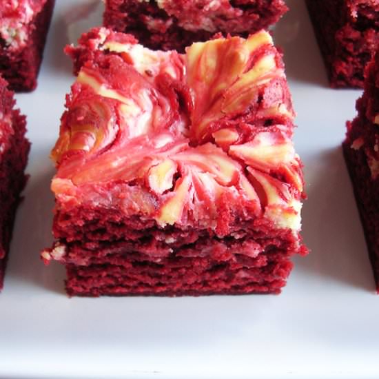 Red Velvet Cheesecake Brownies