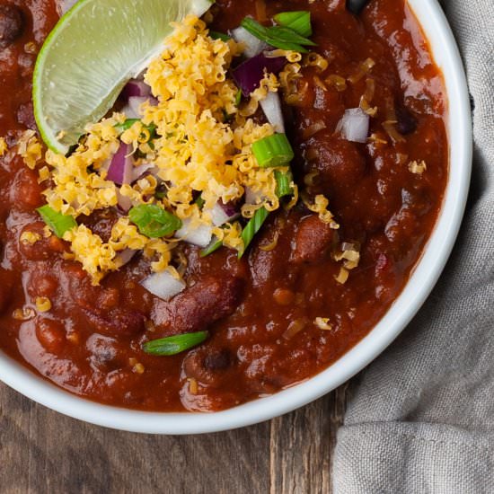 Ridiculously Easy Meatless Chili