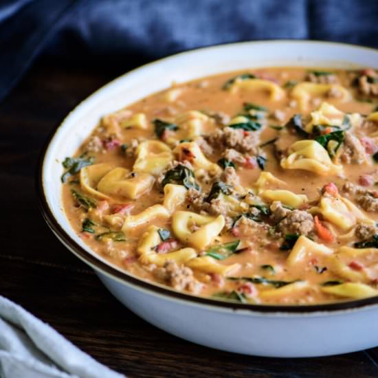 Creamy Tortellini Soup