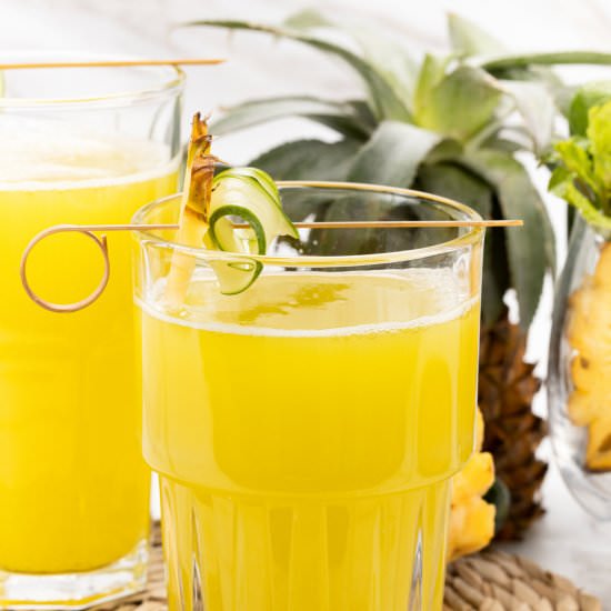 Pineapple Cucumber Juice Recipe