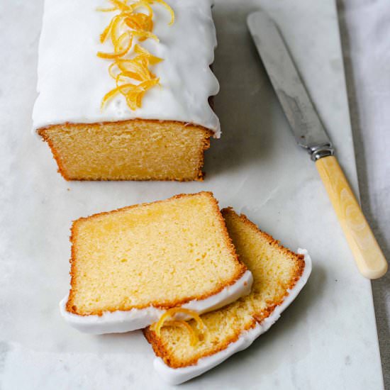 Gluten free lemon drizzle loaf