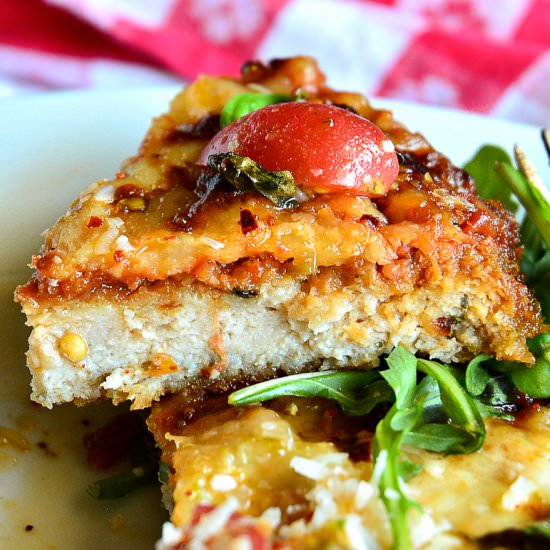 Chicken Parmesan Pizza Style