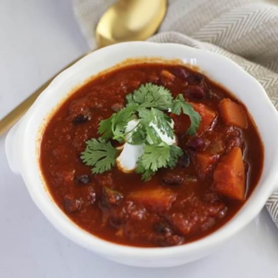 Butternut Squash Veggie Chili