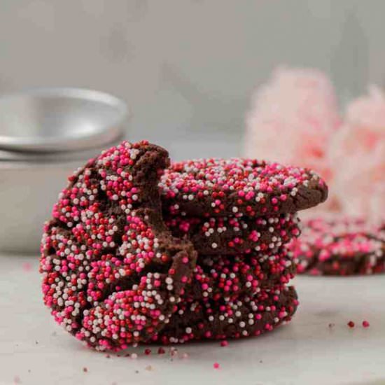 Valentine’s day chocolate cookies