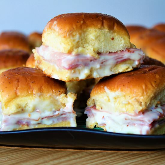 Baked Ham & Cheese Sliders