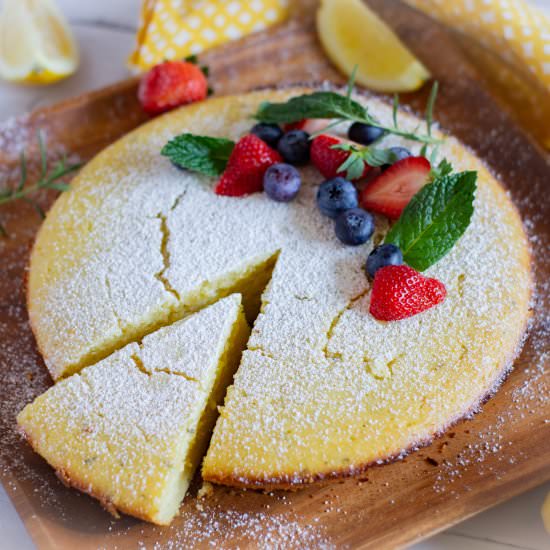 Lemon Rosemary Olive Oil Cake